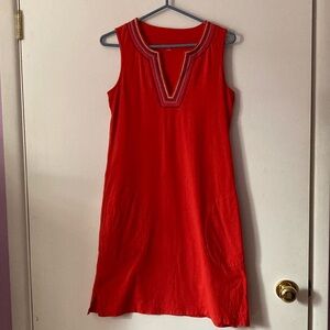 Lands End red dress. XS